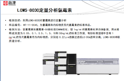 邓力先生介绍的岛津超快速三重串联液质联用仪LCMS-8030的应用实例之一