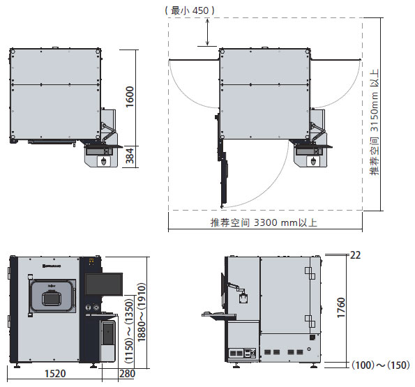 Size 配置・寸法図