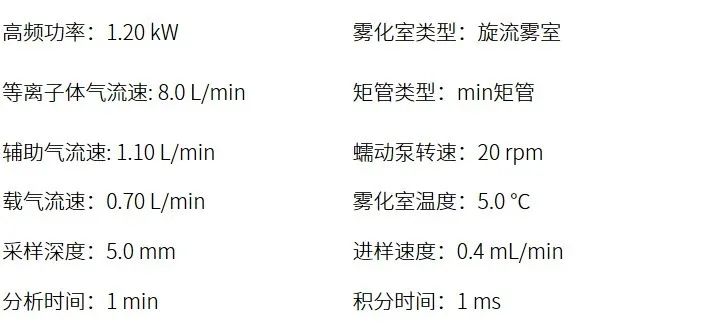 分析条件