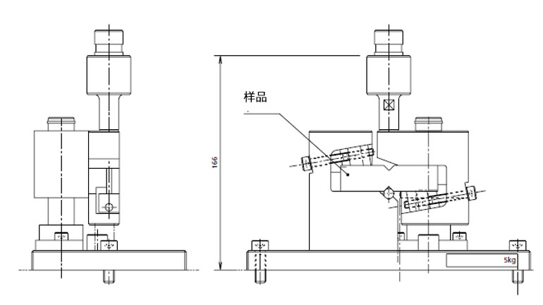 恒温箱内双V形切口平面内剪切试验夹具(ASTM D5379) : Shimadzu SSL